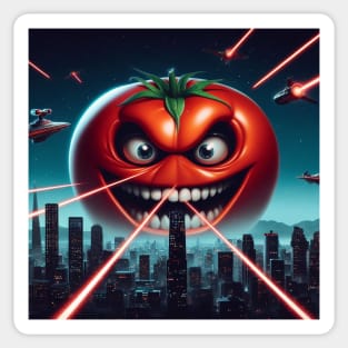 Killer tomato from outer space Sticker